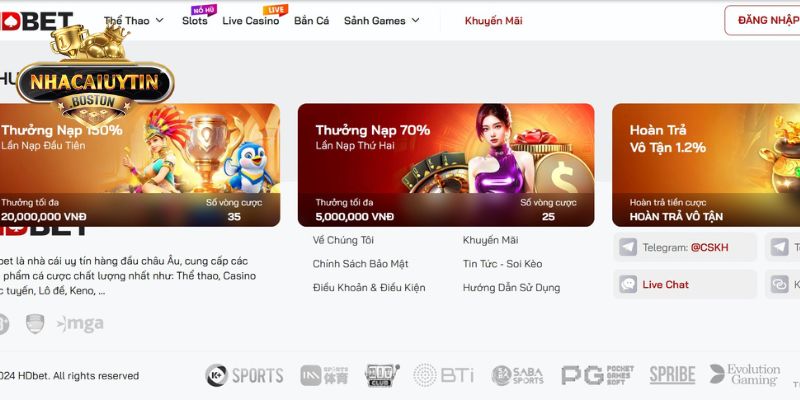 Khám phá HDBET – Game siêu đa dạng, thưởng cực hấp dẫn Ưu điểm của nhà cái