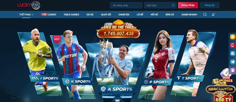 Lucky88 - Nhà cái cá cược đẳng cấp hàng đầu Châu Á Cá cược thể thao hấp dẫn tại Lucky88