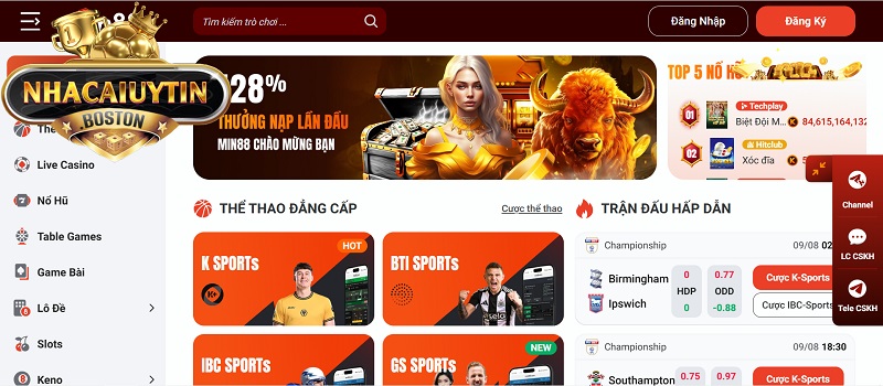 Min88 - Nhà cái cá cược uy tín hàng đầu cho người chơi Việt Min88 là nhà cái uy tín cho bạn sân chơi cá cược đẳng cấp
