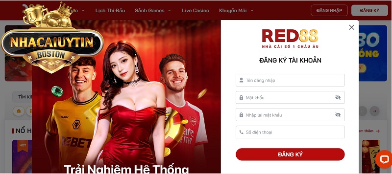 Red88 - Nhà cái uy tín, đẳng cấp nhất 2025 cho cược thủ Việt Red88 có cách đăng ký tài khoản cực đơn giản