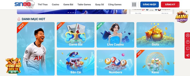 Sin88 - Trải nghiệm cá cược cùng nhà cái đẳng cấp từ Singapore Đánh giá ưu điểm của nhà cái Sin88 trên thị trường cá cược