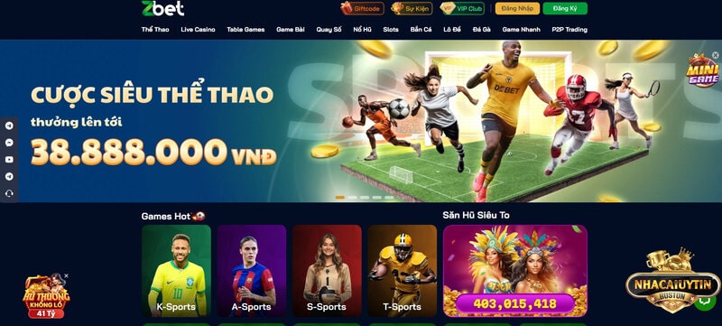 Zbet - Nhà cái cá cược đáng chơi nhất năm 2025 Một số giới thiệu sơ lược về thương hiệu nhà cái Zbet