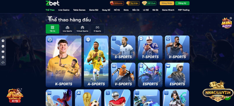 Zbet - Nhà cái cá cược đáng chơi nhất năm 2025 Trải nghiệm cá cược thể thao hấp dẫn tại nhà cái Zbet