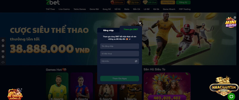 Zbet - Nhà cái cá cược đáng chơi nhất năm 2025 Hướng dẫn quy trình đăng ký cá cược tại Zbet